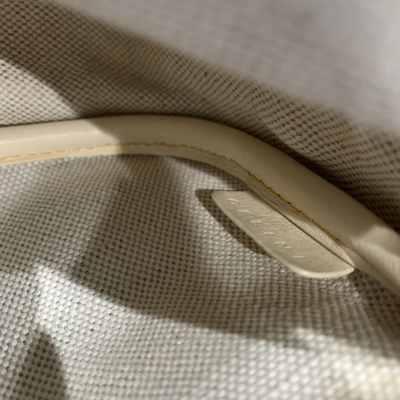 Celine Yellow Beige Carriage Shoulder Bag sku#85546(Gently used,outside peeling) - Picture 8 of 15